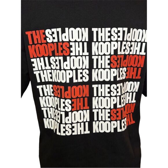 The Kooples Women’s Black Logo Graphic Print T-Shirt Size S - Picture 9 of 15